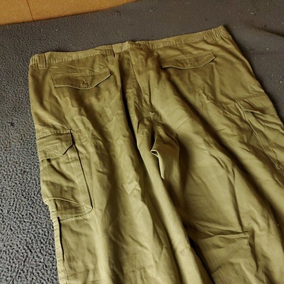 Boulder Creek Trading Pants Big Tall Mens Size 54 38L Beige Cotton Chino Khaki - Picture 7 of 7